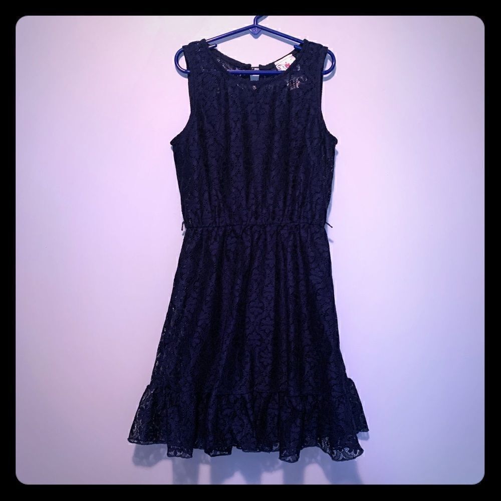 2 for $20 Girl's Navy Blue Lace Dress